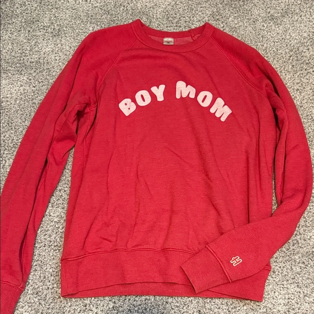 Boy Mom Red Sweater - Picture 1 of 1